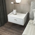 Noptiera, Zena Home, Anel, 45x22x35 cm, PAL, Alb