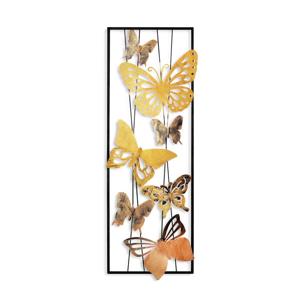 Decoratiune de perete, Kelebek 2, Dimensiuni: 32 x 90 x 4 cm, Multicolor - view 6