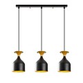 Lustra, Alby, 527ABY1820, Metal, Negru/Auriu