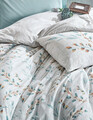Lenjerie de pat dubla Super King (FR), Lendell - Mint, Cotton Box, Bumbac Ranforce