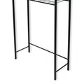 Dulap masina de spalat, Puqa Design, Nigel, 24x68x150 cm, Metal, Negru
