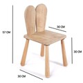 Scaun de masa pentru bebelusi, Rosewood, BLTYZ-AKTV045, 30x57x30 cm, Stejar