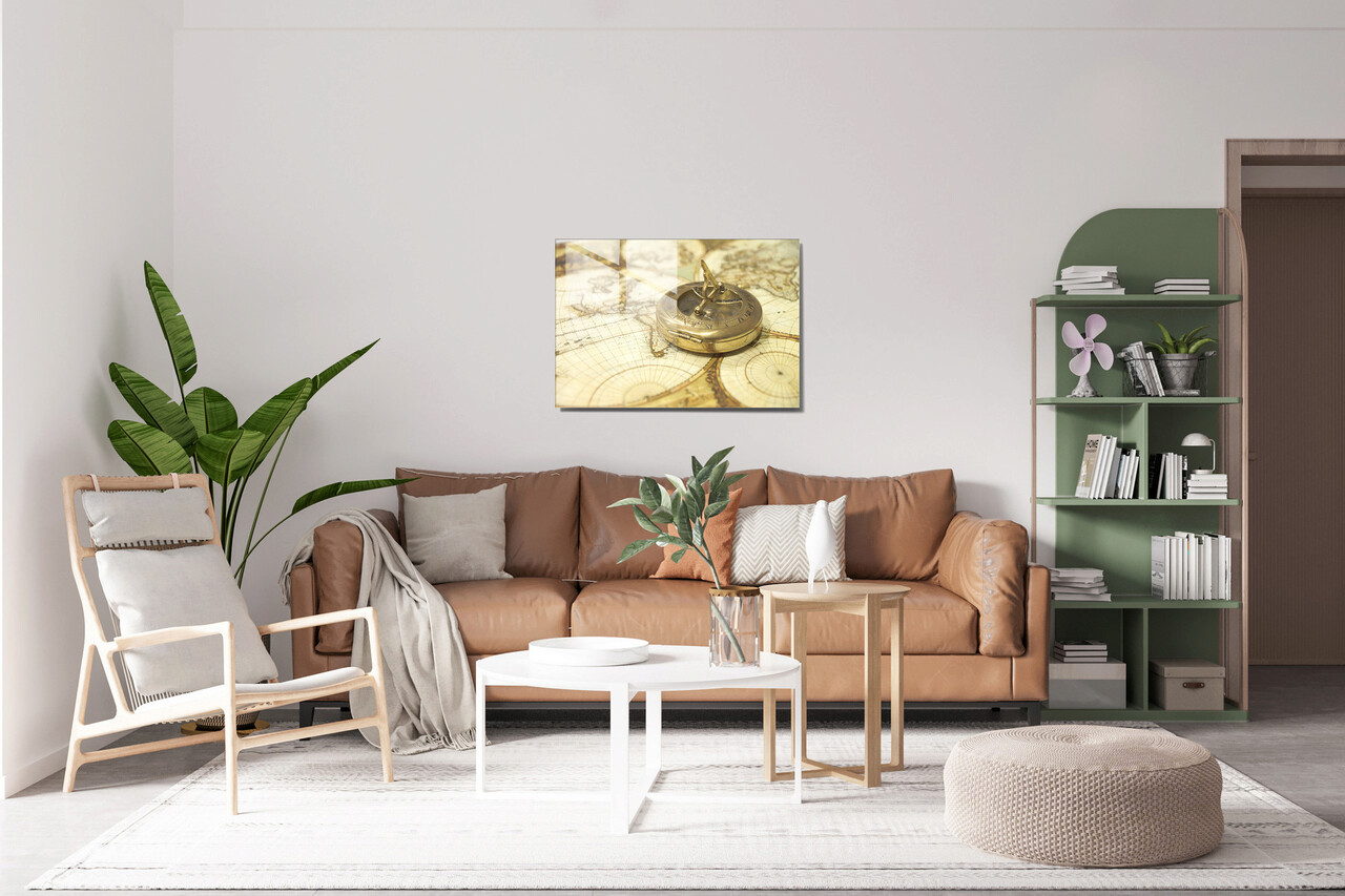Tablou decorativ, 1342, Sticla temperata, 30 x 45 cm, Multicolor - 1 | YEO
