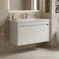 Dulap de baie cu chiuvetă, Hanah Home, Side 85 v2, Alb mat