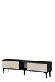 Comoda TV, Hanah Home, Didema 150, 150x40.5x30 cm, Antracit / Travertin