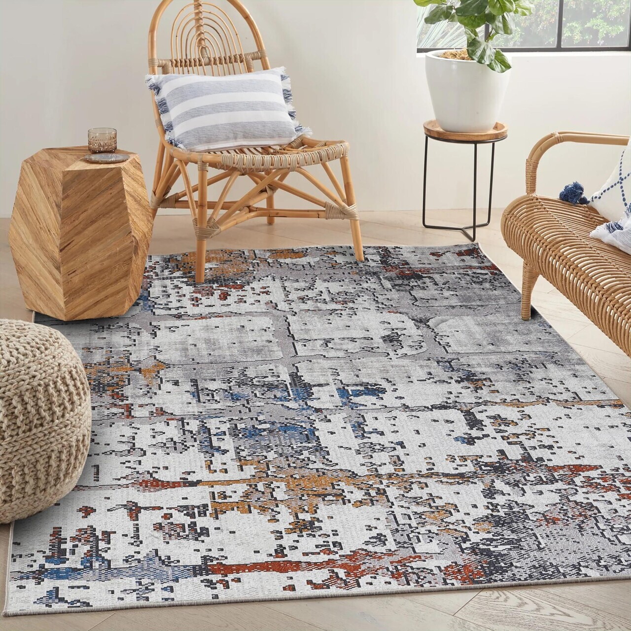 Covor Woopamuk367 180x280 cm BUMBAC/POLIESTER Multicolor