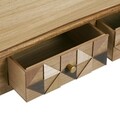 Consola cu 3 sertare Elva, Versa, 109 x 30 x 78.5 cm, lemn