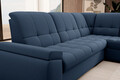 Coltar extensibil dreapta 3 locuri ELTAP, RT-40GO, Sado, 272x192x95 cm, lemn/poliester, albastru