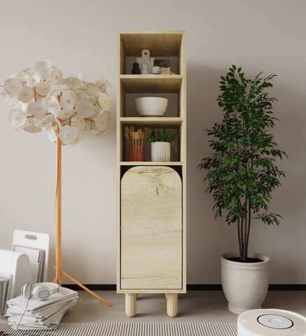 Dulap multifunctional, Hanah Home, Parma 1, 37x155x40 cm, PAL, Maro