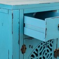 Consola Blue, Creaciones Meng, 120x40x102 cm, lemn de brad/MDF