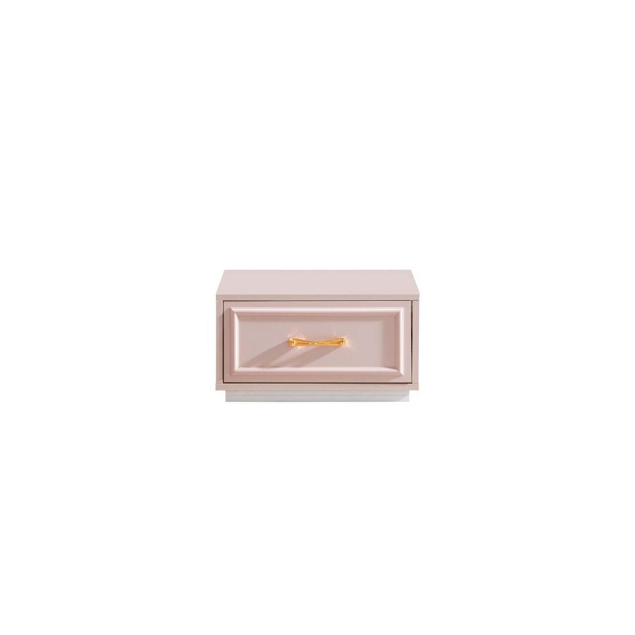 Noptiera, Hanah Home, Rosa, 55x30x45 cm, PAL, Roz/Alb - view 4