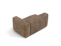 Modul dreapta pentru canapea, 1 loc, Martina-212, Micadoni Home, 160x106x75 cm, velur, maro ghinda