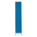 Dulap de depozitare cu incuietoare, Shelvoria, Js1010Ma, 41x200x40 cm, Otel, Gri/Albastru