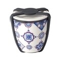 Bol cu capac pentru pranz, Villeroy & Boch, To Go Indigo Dish S, inchidere etans, 80 ml, portelan premium/silicon