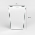 Dulap de baie cu oglindă, Neostill, Bella Cabinet, MDF , Negru