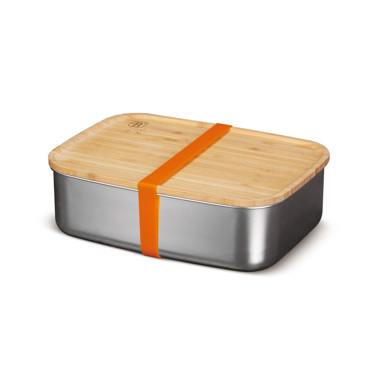 Cutie pentru pranz Berlinger Haus, Take Away, 21.2x15.8x7 cm, inox 18/10 / bambus, argintiu/natur - imagine 4