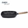 Tigaie grill Cooking by Heinner, 28 x 4.5 cm,  aluminiu turnat, negru