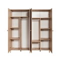 Dulap pentru haine, Vella, Loni 4 -911, 180x192x52 cm, PAL, Sonomo