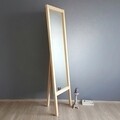 Oglinda de podea Cheval A41, Neostill, 55 x 3.2 x 170 cm, lemn masiv, walnut