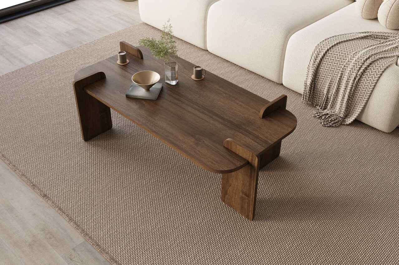 Masuta de cafea, Hanah Home, Lovge, 120x35x60 cm, Maro - view 3