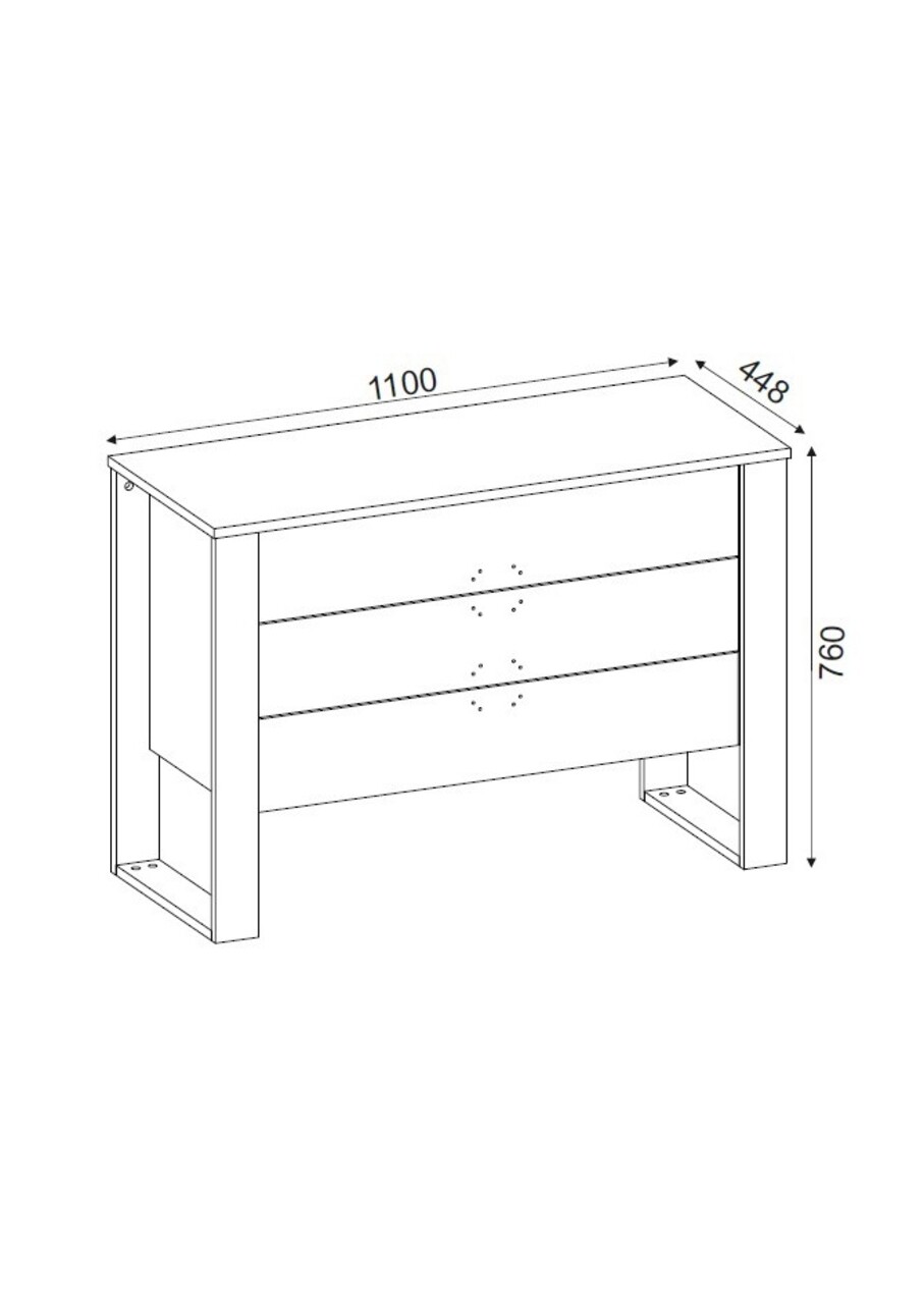 Comoda Bumerang, Tera Home, 110x44.8x76 cm, maro/antracit