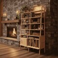 Corp biblioteca, Hanah Home, CPT4780-190, 120x.190x40 cm, PLACAJ CARPEN, Natural
