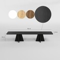 Comoda TV, Neostill, Mushroom, 180x40x42 cm, PAL, Negru