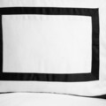 Lenjerie de pat dubla Carnival, Homla, 3 piese, 160x200 cm, bumbac satinat, alb/negru