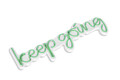 Decoratiune luminoasa LED, Keep Going, Benzi flexibile de neon, DC 12 V, Verde