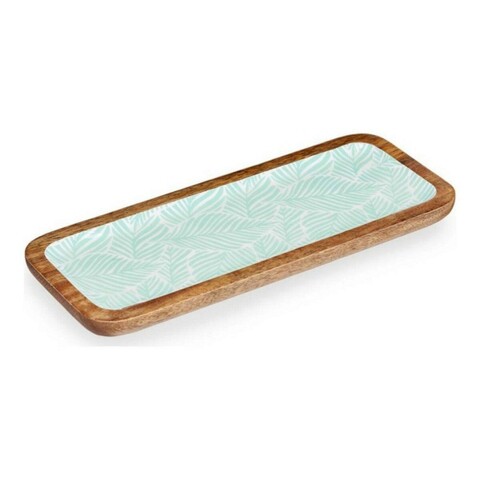 Platou decorativ / decoratiune pentru centrul mesei Leaf, Gift Decor, 38 x 15 cm, lemn/poliuretan Gift Decor