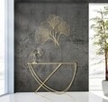 Decoratiune Leaf Glam, Mauro Ferretti, 35 x 11.5 x 44 cm, fier, auriu
