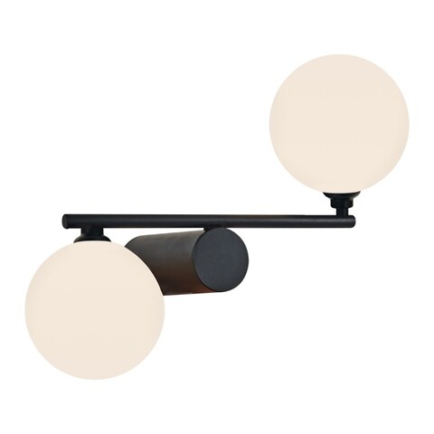 Aplica de perete, L1157 – Black, Lightric, 37 x 28 x 18 cm, 2 x G9, 20W, negru Aplice si plafoniere