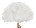 Lampadar Slim, Mauro Ferretti, Ø50 x 165 cm, 1 x E27, 40W, fier/textil, auriu/alb