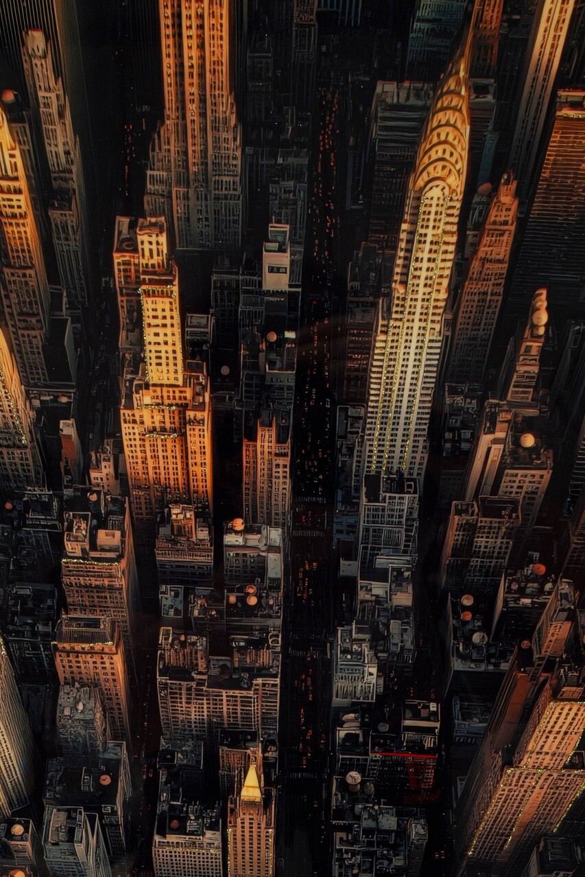 Tablou decorativ Mauro Ferretti New York -A 72x102 cm lemn de pin/canvas multicolor