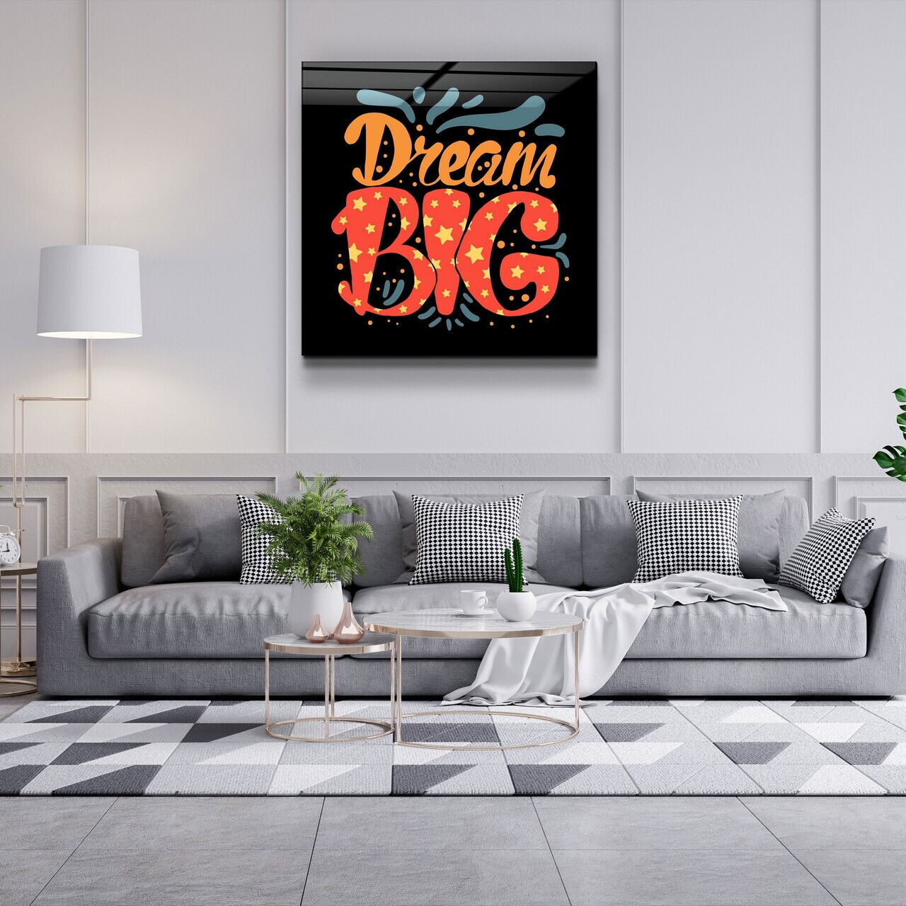 Tablou decorativ, Kgls-5008, Dimensiune: 80 x 80, Multicolor — imaginea 5