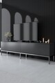 Comoda TV, Bexley, Lord, 180x47x30 cm, PAL, Antracit / Argintiu