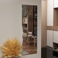 Oglinda decorativa, Siam, Neom, 40x120x2.2 cm, MDF , Alb