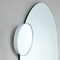 Oglinda cosmetica, Brabantia, MindSet, 20.4x7.8x20.4 cm, factor marire x 5, polipropilena/sticla, alb