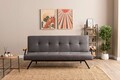 Canapea extensibila cu 3 locuri, Futon, 859FTN2903, Metal , Gri
