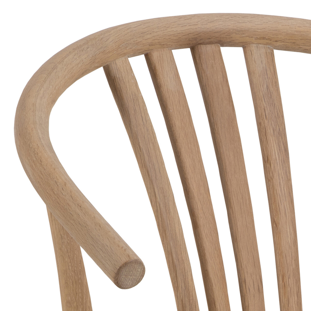 Scaun York, Actona, 54x54x83 cm, lemn de stejar, natural/alb murdar - view 3