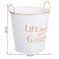 Ghiveci Life in Garden, Creaciones Meng, 20.5x20.5 cm, alb