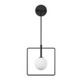 Aplica de perete, Fulgor, 942FLG2103, Metal, Alb/Negru