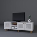 Comoda TV, Miwood, Bohemian 1600-144, Alb