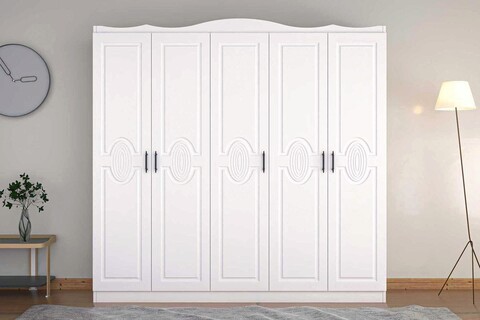 Dulap pentru haine, Glenevis, Yekta 405, 175x188x50 cm, Alb Glenevis