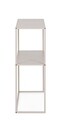 Consola Alrik, Bizzotto, 78x27x78 cm, otel, bej