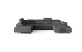 Coltar extensibil stanga 6 locuri ELTAP, Rod-34, Rodrigo, 345x202x90 cm, lemn/poliester, gri inchis