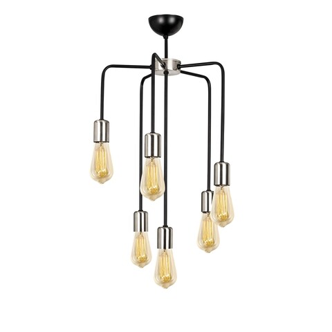 Candelabru Opviq Denge, 6 x E27, 100 W, negru Iluminat