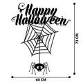 Decoratiune de perete, Halloween 3, Metal, Dimensiune: 60 x 73 cm, Negru
