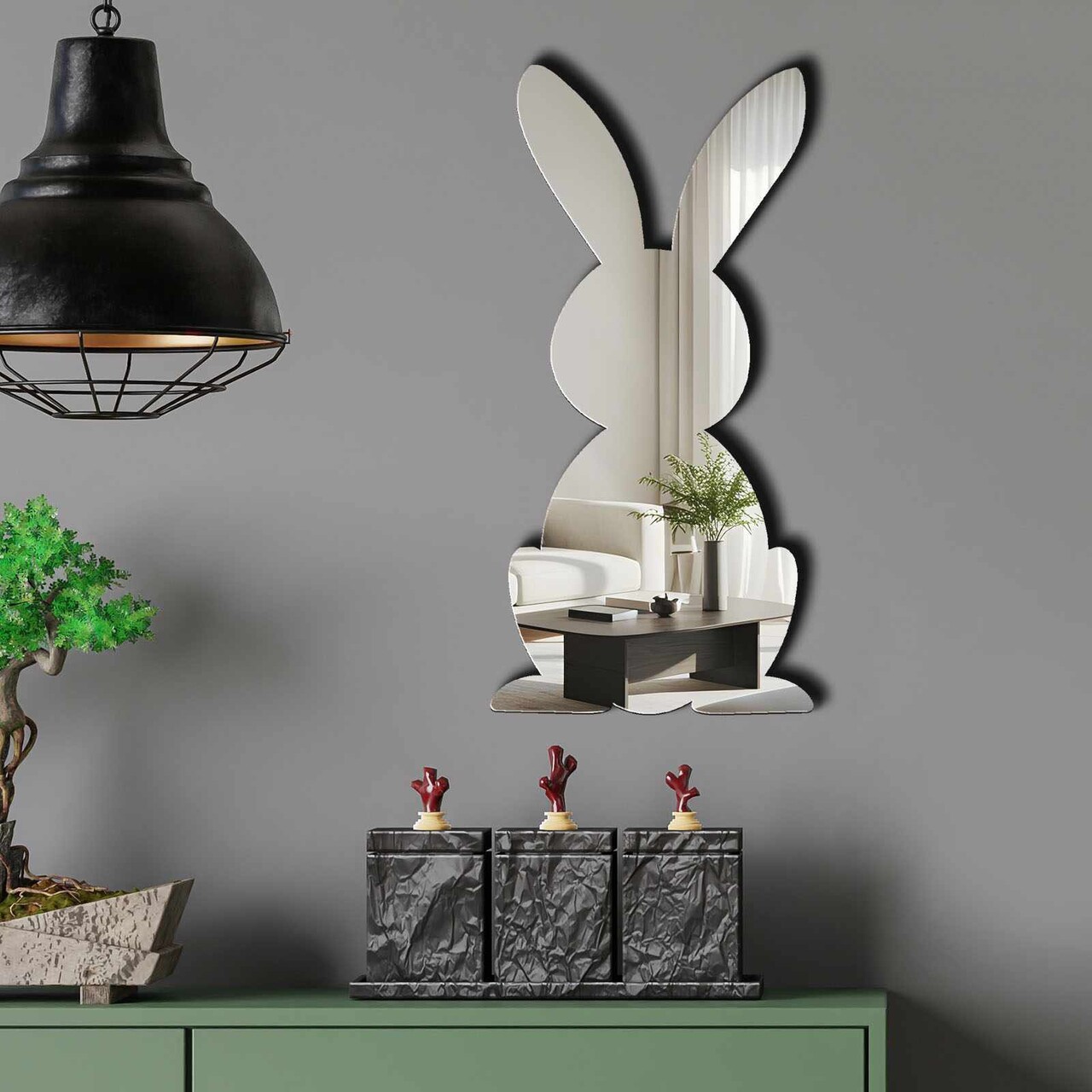 Oglinda decorativa EAS005SILVER Partea de jos: 100% EVA (Grosime: 10 mm) Argintiu