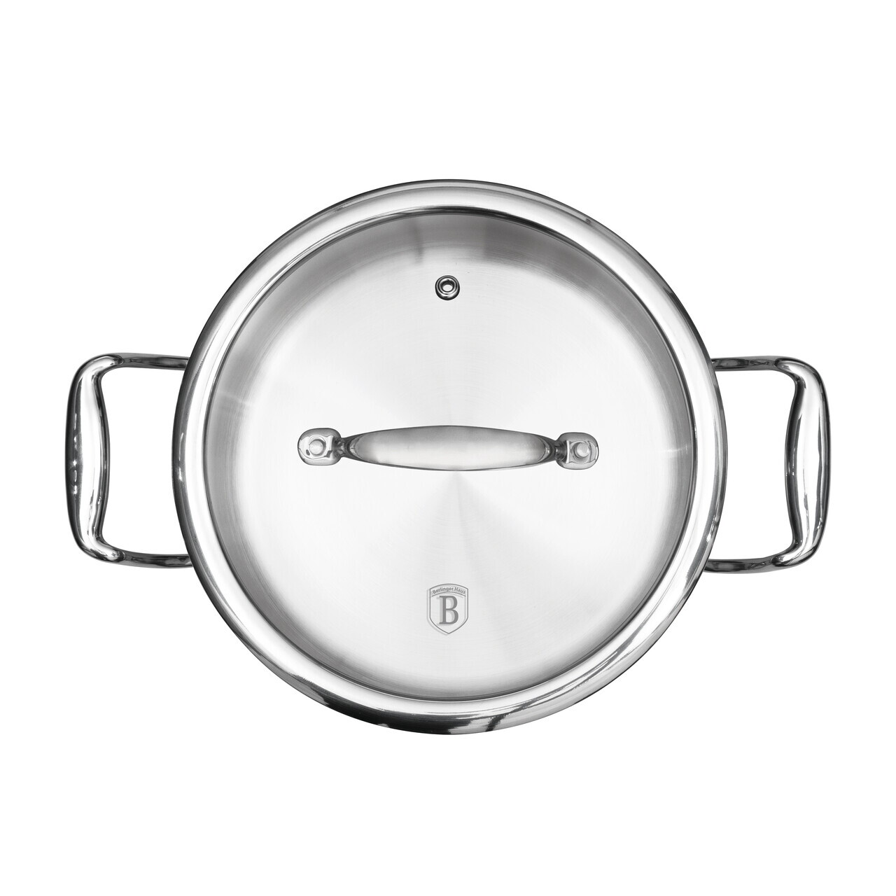 Oala cu capac Berlinger Haus, Copper Touch, 20 cm, inox/aluminiu, argintiu - imagine 3